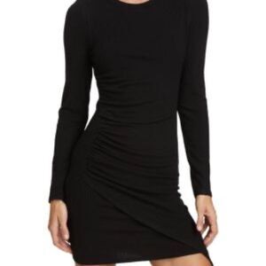 N:philanthropy small fitted ribbed black dress